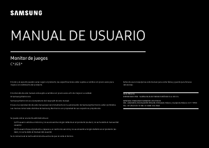 Manual de uso Samsung C27JG50QQU Monitor de LED