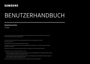 Bedienungsanleitung Samsung C27JG50QQU LED monitor