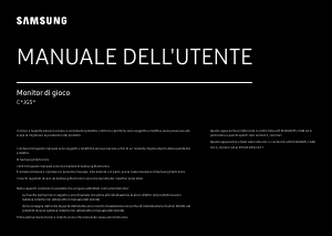 Manuale Samsung C27JG52QQU Monitor LED