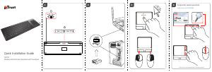 Руководство Trust 18484 Tacto Wireless Entertainment Клавиатура