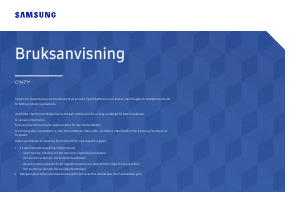 Bruksanvisning Samsung C32H711QEU LED skärm