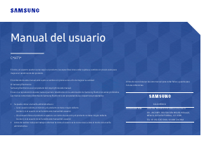 Manual de uso Samsung C32H711QEU Monitor de LED