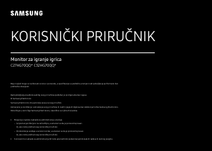 Priručnik Samsung C32HG70QQU LED zaslon