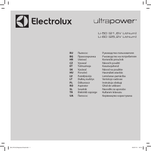 Kullanım kılavuzu Electrolux ZB5020 Elektrikli süpürge