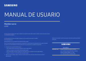 Manual de uso Samsung C34F791WQU Monitor de LED