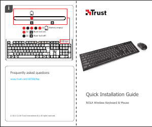 Brugsanvisning Trust 18768 Nola Wireless Tastatur