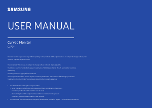 Manual Samsung C34J791WTU LED Monitor