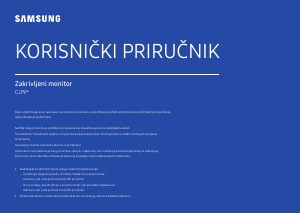 Priručnik Samsung C34J791WTU LED zaslon