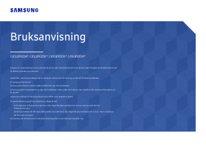 Bruksanvisning Samsung C43J890DKU LED skärm