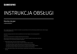 Instrukcja Samsung C49HG90DMU Monitor LED