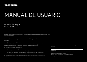 Manual de uso Samsung C49HG90DMU Monitor de LED
