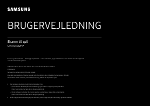 Brugsanvisning Samsung C49HG90DMU LED-skærm