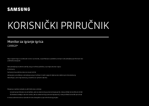 Priručnik Samsung C49RG90SSU LED zaslon