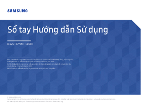Hướng dẫn sử dụng Samsung IC025H Màn hình LED
