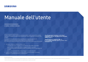 Manuale Samsung IC925H Monitor LED