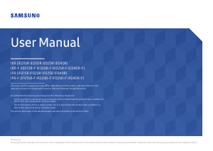 Manual Samsung IE015R-F LED Monitor