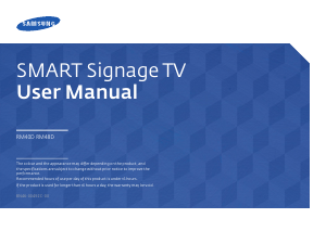 Manual Samsung RM40D LED Monitor