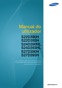 Manual Samsung S27D390H Monitor LED