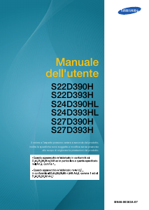 Manuale Samsung S27D390H Monitor LED