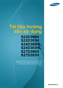 Hướng dẫn sử dụng Samsung S27D390H Màn hình LED