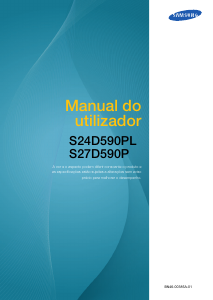 Manual Samsung S27D590P Monitor LED
