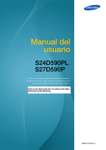 Manual de uso Samsung S27D590P Monitor de LED