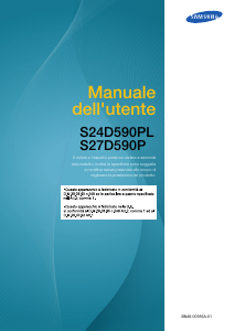 Manuale Samsung S27D590P Monitor LED