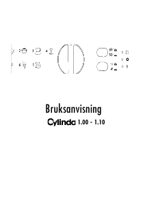 Bruksanvisning Cylinda 1.00 Diskmaskin