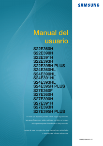 Manual de uso Samsung S27E390H Monitor de LED