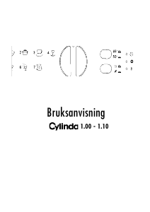 Bruksanvisning Cylinda 1.10 Diskmaskin