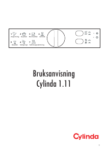 Bruksanvisning Cylinda 1.11 Diskmaskin