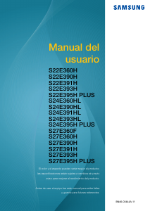 Manual de uso Samsung S27E391H Monitor de LED