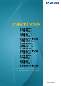 Bruksanvisning Samsung S27E391H LED-skjerm