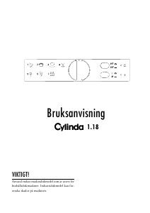 Bruksanvisning Cylinda 1.18 Diskmaskin