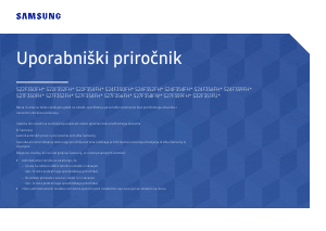 Priročnik Samsung S27F350FHU LED-zaslon