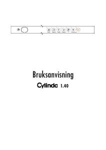 Bruksanvisning Cylinda 1.40 Diskmaskin