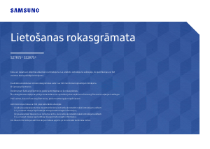 Rokasgrāmata Samsung S27R750QEU Gaismas diožu monitors