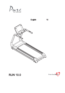 Manual Tunturi Pure Run 10.0 Treadmill