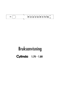 Bruksanvisning Cylinda 1.70 Diskmaskin