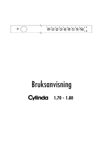 Bruksanvisning Cylinda 1.80 Diskmaskin