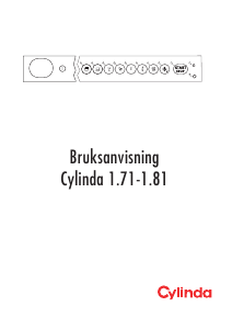 Bruksanvisning Cylinda 1.81 Diskmaskin
