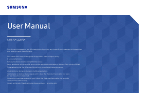 Handleiding Samsung S32R754UEU LED monitor