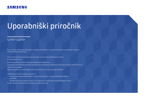 Priročnik Samsung S32R754UEU LED-zaslon