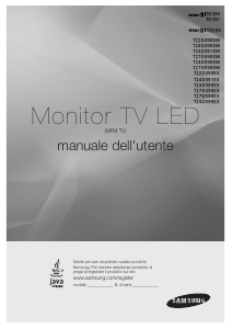 Manuale Samsung T22D390EW Monitor LED