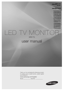 Manual Samsung T22D390EX LED Monitor