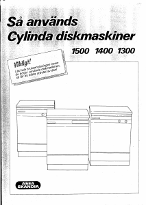 Bruksanvisning Cylinda 1300 Diskmaskin
