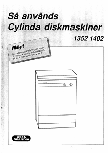 Bruksanvisning Cylinda 1352 Diskmaskin