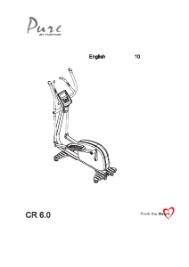 Handleiding Tunturi Pure CR 6.0 Crosstrainer