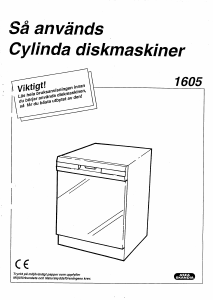 Bruksanvisning Cylinda 1605 Diskmaskin