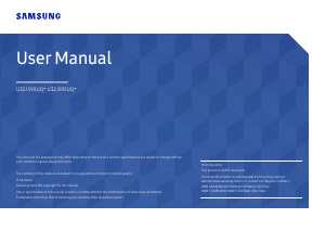 Handleiding Samsung U32J592UQU LED monitor